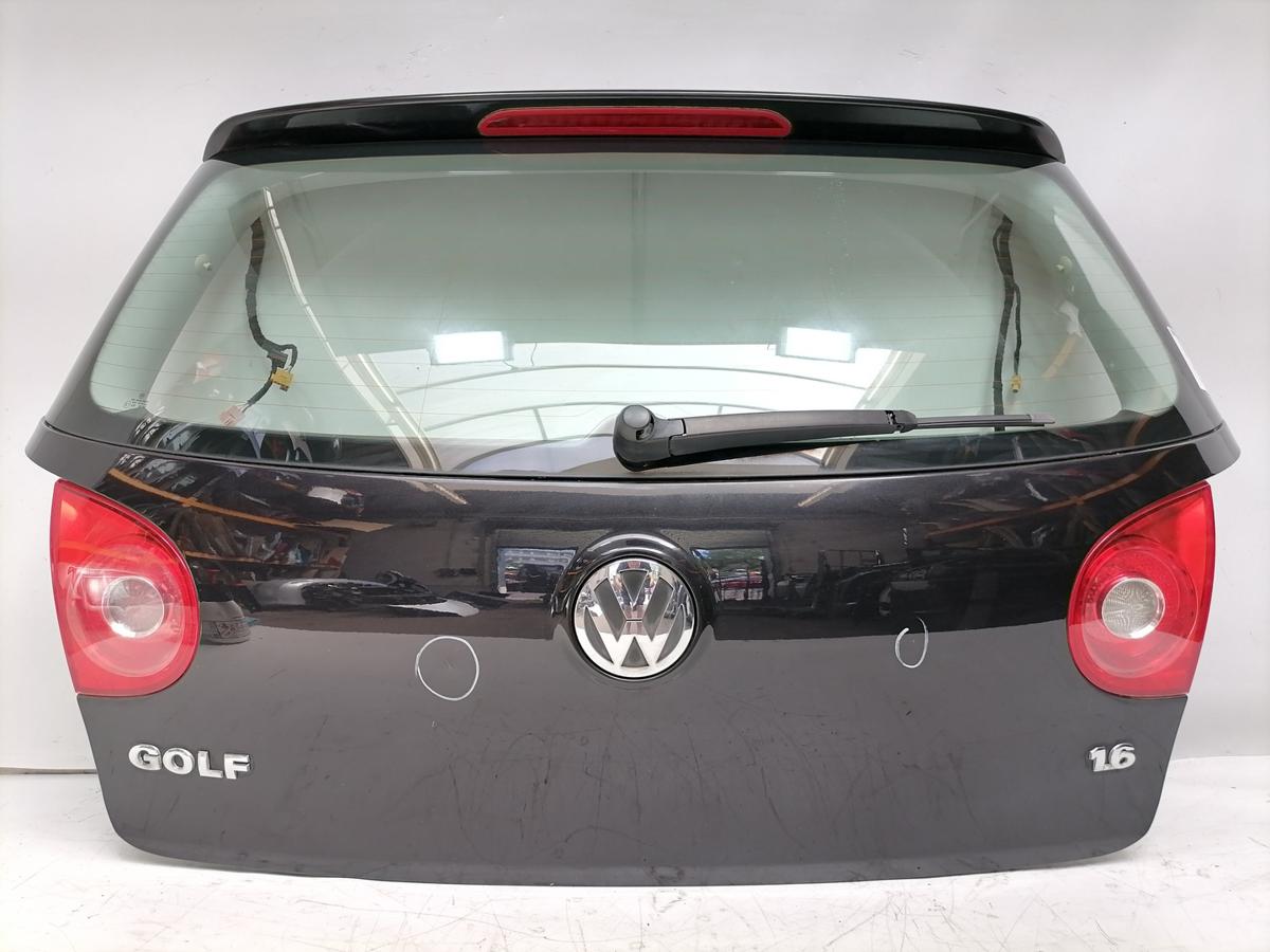 VW Golf 5 original Heckklappe mit Heckscheibe LC9Z Black Magic Flie&szlig;heck Bj.2006